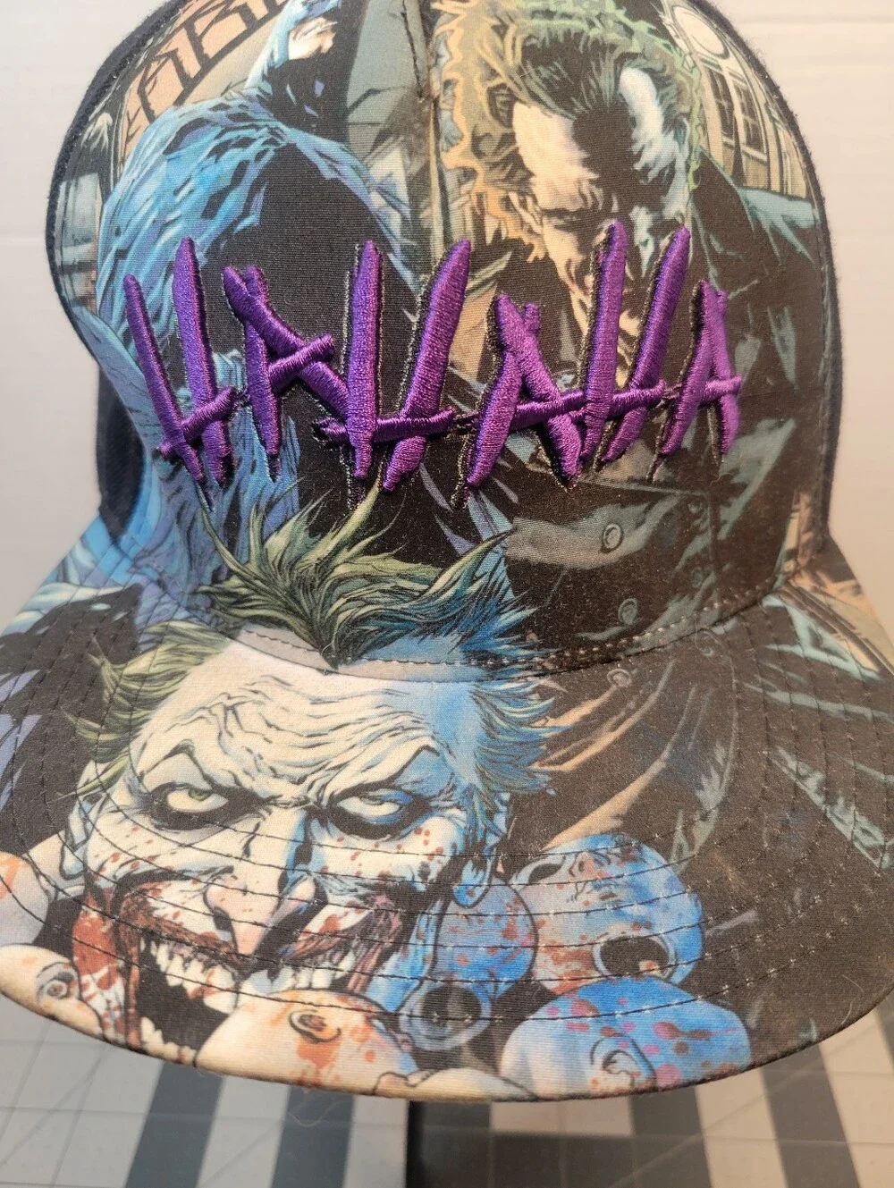 DC Comics Batman Joker HAHAHA Graphic Baseball Cap Hat One Size